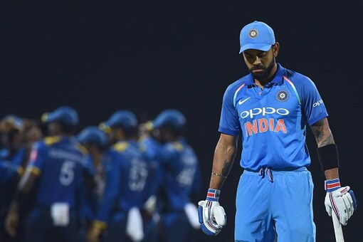 Virat Kohli walks back after getting dismissed during second ODI vs Sri Lanka. (Getty Images)