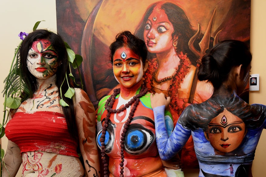 Body Painting Show >> The Live Body Painting Art Show In Kolkata Photogallery Body Painting Show >> The Live Body Painting Art Show In Kolkata Photogallery