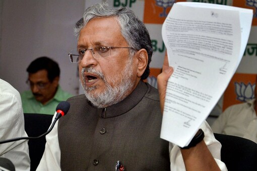 File photo of Bihar Deputy Chief Minister Sushil Modi. (PTI)
