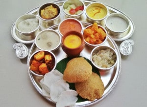 The Navrtri Thali at Latitude (Image courtesy: Vivanta by Taj, Gurgaon)