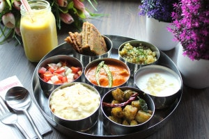 Navratri Platter at Cafe Delhi Heights (Image courtesy: Cafe Delhi Heights)