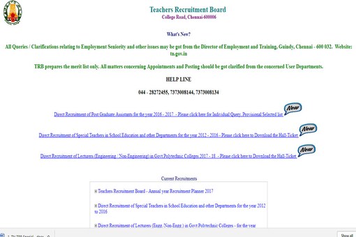 TN TRB Special Teacher Hall Ticket 2017 Download from trb TN TRB Special Teacher Hall Ticket 2017 Download from trb