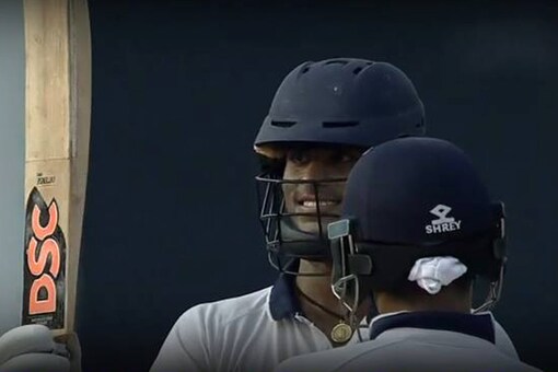 Washington Sundar in action.