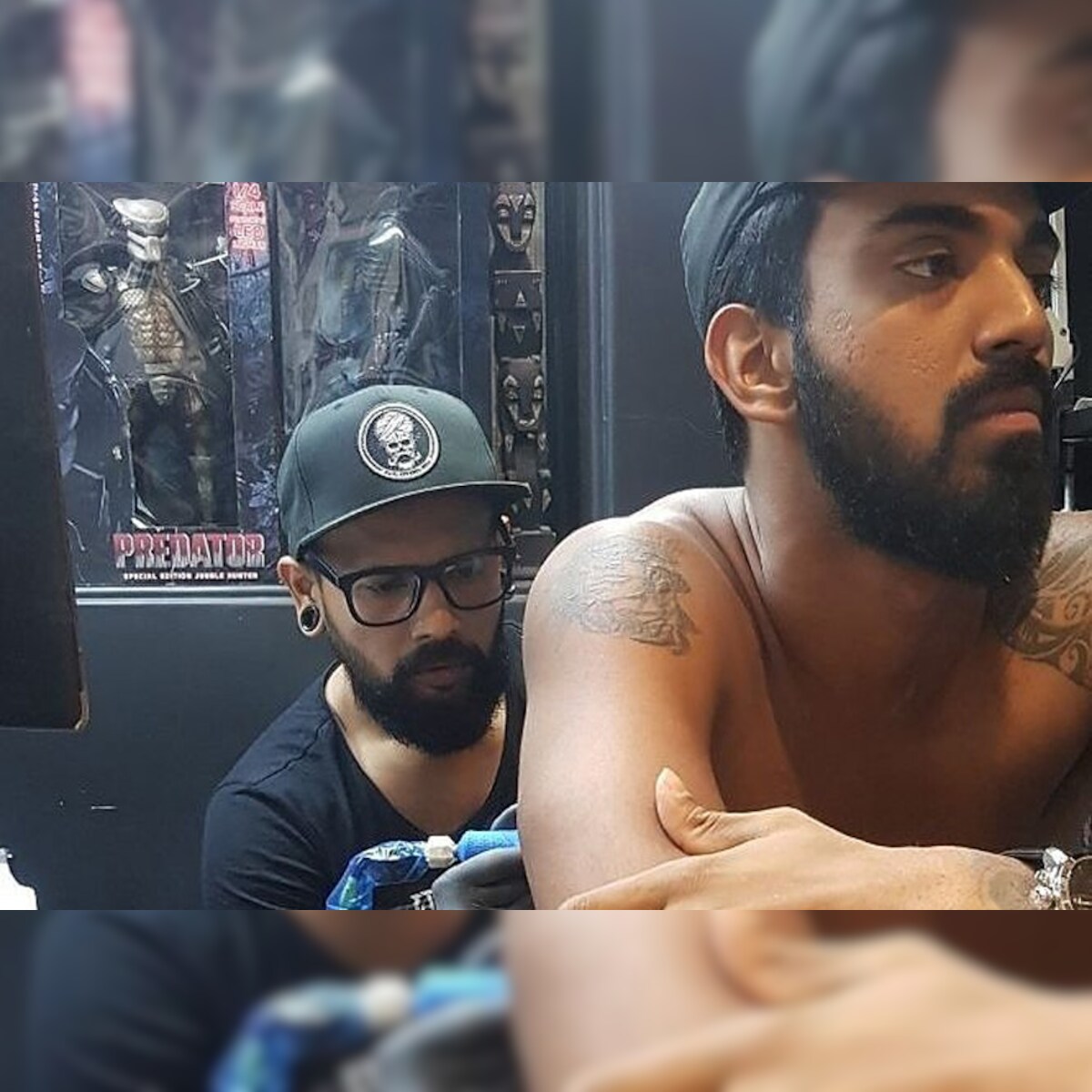 Kl Rahul Gets Best Friend S Face Tattooed On Back