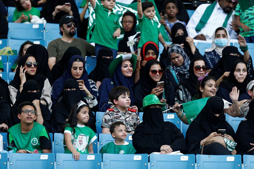 In a First, Saudi Arabia Allows Women to Enter King Fahd Stadium on