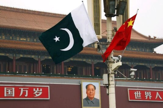 File photo of Pakistan and China flags.