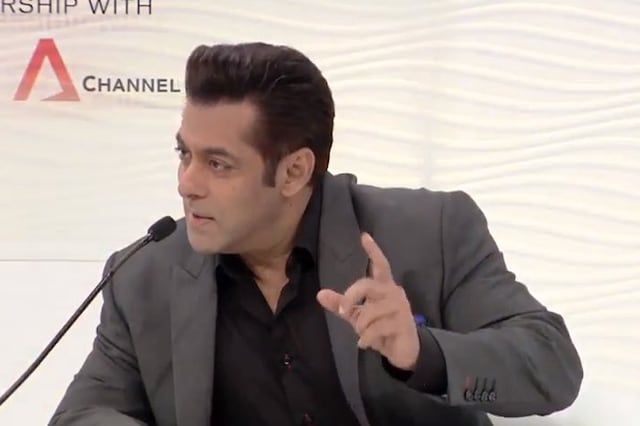 Salman Khan at the HT leadership Summit on Nov 30, 2017 in New Delhi.
