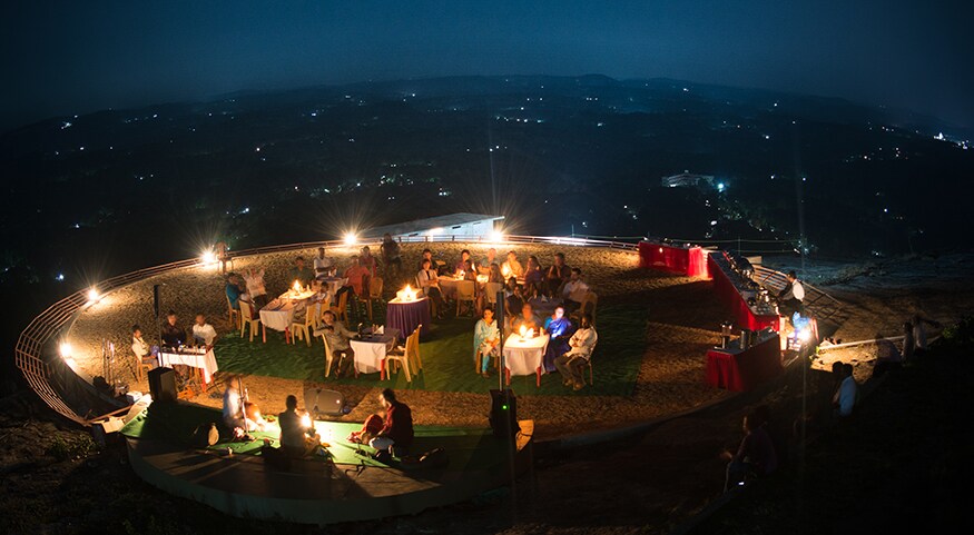 Elephant Rock Hill: This has been set up with night camping facilities. (Image: Jayadevan Vayala) Elephant Rock Hill: This has been set up with night camping facilities. (Image: Jayadevan Vayala)