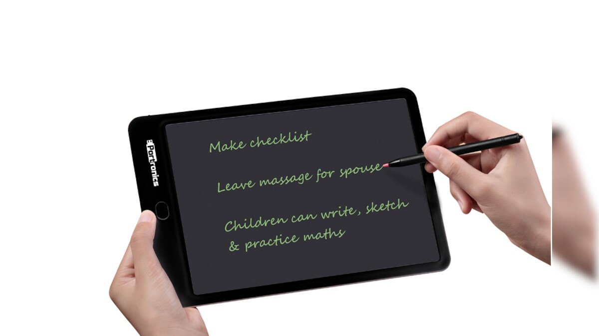 Portronics Launches “RuffPad 10” Re-Writable LCD Pad - News18
