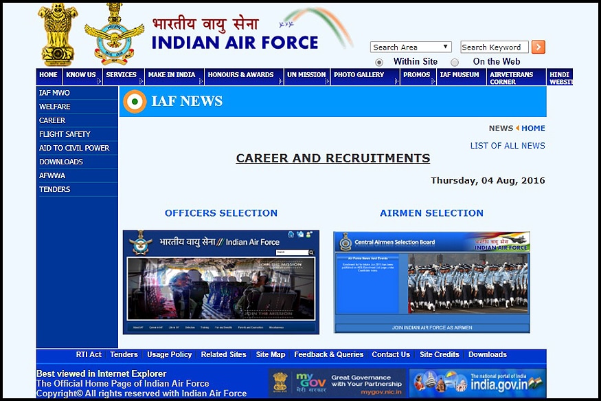 air force home page