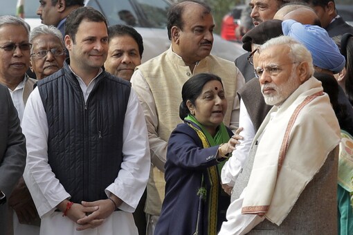 File photo of PM Narendra Modi and Congress chief Rahul Gandhi.
