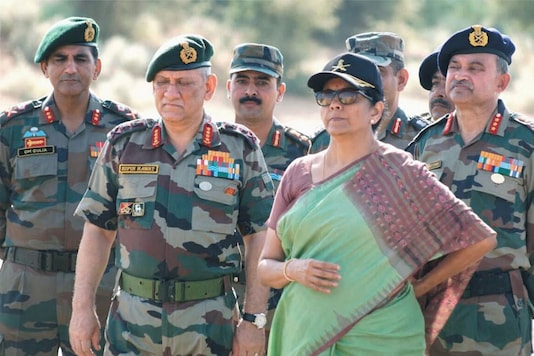Union Minister for Defence, Nirmala Sitharaman and the Chief of Army Staff, General Bipin Rawat an Army event. (File photo: PTI) Union Minister for Defence, Nirmala Sitharaman and the Chief of Army Staff, General Bipin Rawat an Army event. (File photo: PTI)