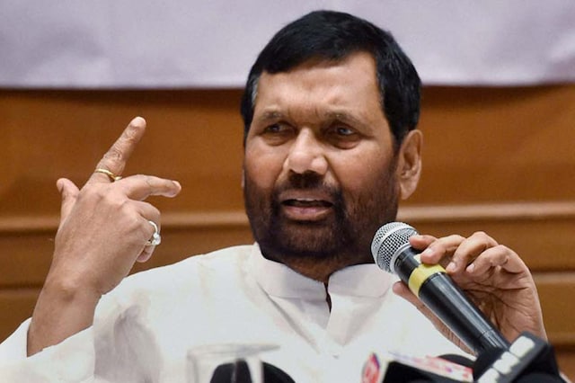File photo of Union Minister and LJP chief Ram Vilas Paswan.
