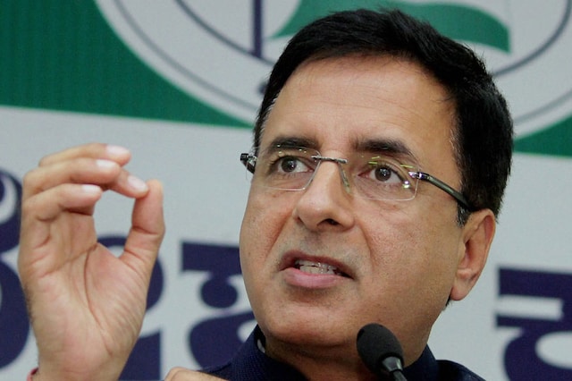 File photo of Congress communications in charge Randeep Surjewala.  (Image: PTI)
