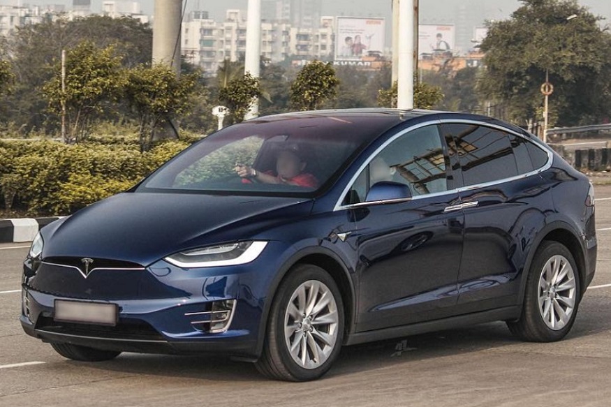 India's First Tesla Model X All-Electric SUV Hits The Mumbai Roads