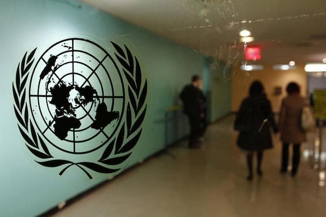 For representation: United Nations logo.