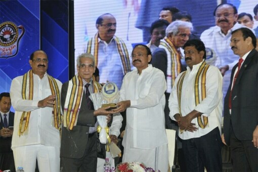 Vice President M Venkaiah Naidu asked the Andhra University to focus on research and improve its academic standard.