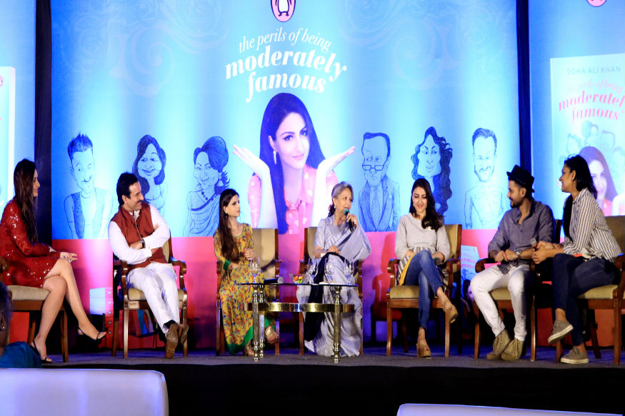 During ‘The Perils of Being Moderately famous’ book launch at hotel Taj Lands End in Mumbai on December 12, 2017. (Image: Yogen Shah)