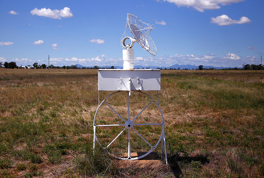 An old wagon wheel and a replica satellite dish used as a mailbox can be seen along a road on the outskirts of the township of Parkes, north-west of Sydney in Australia.(Image: Reuters) An old wagon wheel and a replica satellite dish used as a mailbox can be seen along a road on the outskirts of the township of Parkes, north-west of Sydney, Australia March 17, 2017. Picture taken March 17, 2017.(Image: Reuters)