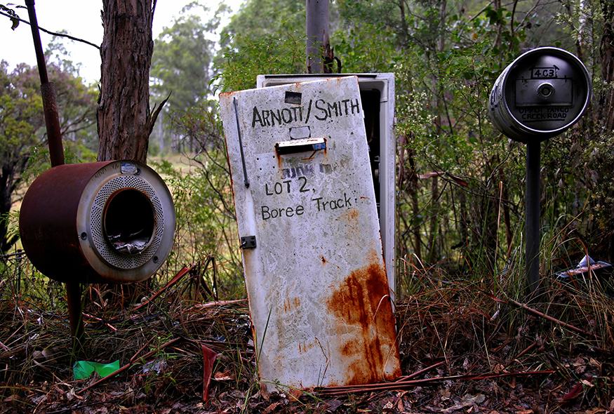 An old refrigerator, an old washing machine and a beer keg, all used as mailboxes, at the township of Wollombi in Australia. (Image: Reuters) An old refrigerator sitting between an old washing machine and a beer keg, all used as mailboxes, is seen along a road on the outskirts of the township of Wollombi, north of Sydney, Australia February 25, 2017. Picture taken February 25, 2017. (Image: Reuters)