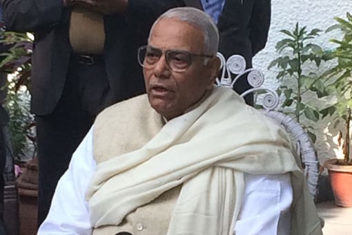 Yashwant SIngh during a press conference in New Delhi (Photo: Niraj Tiwari/Network18)