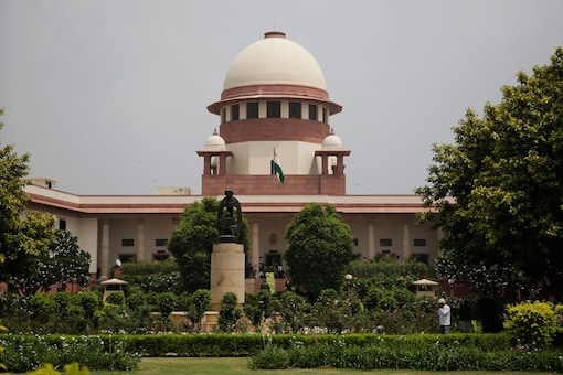 A view of the Supreme Court building.