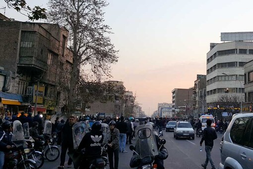 File- People protest in Tehran, Iran. (Image: REUTERS)
