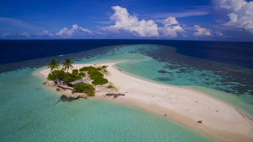 Uninhabited Island, The Maldives. (Image: Dronestagram/Adrian Baris)