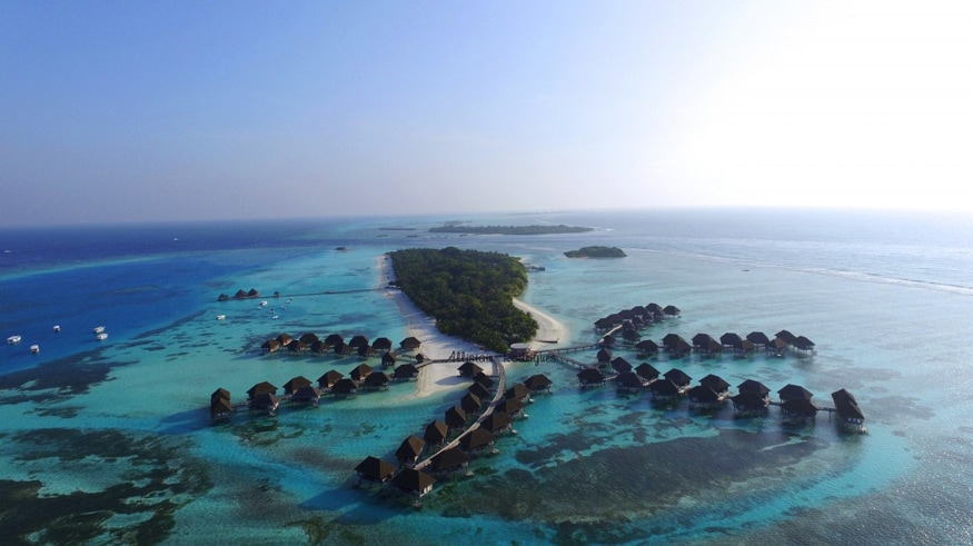 Huraa, Maldives. (Image: Dronestagram/Allistairrod)