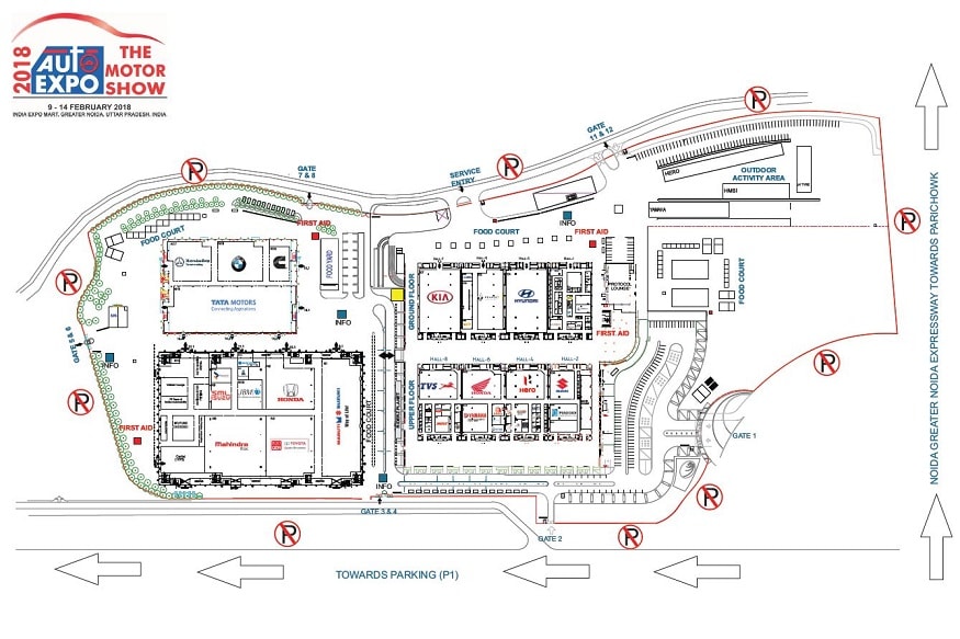 Auto Expo - The Motor Show 2018 Site Plan.