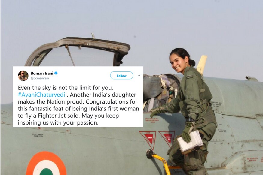 Twitter Goes Gaga Over Avani Chaturvedi The First Ever Indian Woman