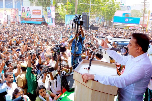 Actor Kamal Haasan has taken the political plunge with the launch of his party, Makkal Needhi Maiam. (News18) Actor Kamal Haasan has taken the political plunge with the launch of his party, Makkal Needhi Maiam. (News18)
