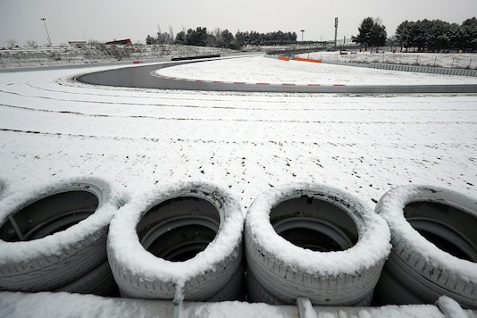 F1 Formula One - Formula One Test Session - Circuit de Barcelona-Catalunya, Montmelo, Spain - February 28, 2018 General view of snow around the track before testing. (Image: Reuters) F1 Formula One - Formula One Test Session - Circuit de Barcelona-Catalunya, Montmelo, Spain - February 28, 2018 General view of snow around the track before testing. (Image: Reuters)