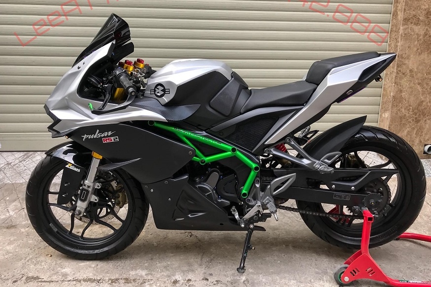 Bajaj Pulsar Rs0 Modified To Look Like Kawasaki Ninja H2r