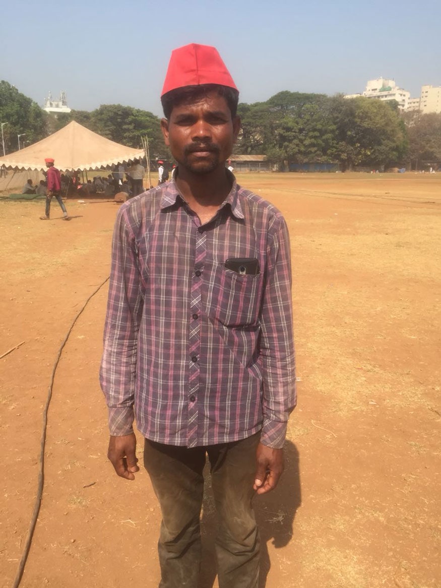 Gangadhar Waghmare, 23 year-old farmer from Kalwan in Nashik. (Image: News 18) Gangadhar Waghmare, 23 year-old farmer from Kalwan in Nashik. (Image: News 18)