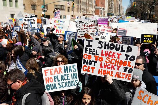 'Never Again': Student-led US Gun Protests Draw Huge Crowds