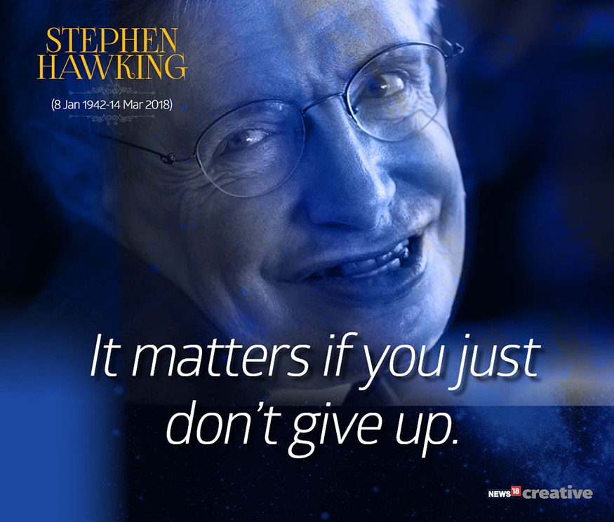 19 Most Popular Inspirational Quotes by Stephen Hawking - News18