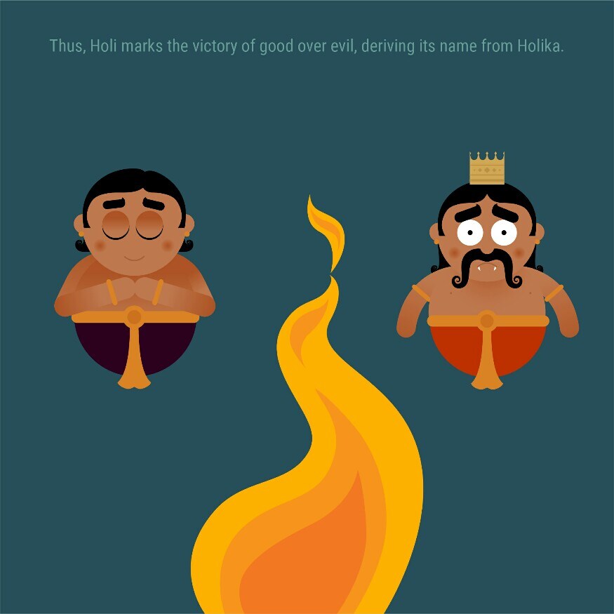 Thus, Holi marks the victory of good over evil, deriving it's name from Holika. (Network18 Creative)