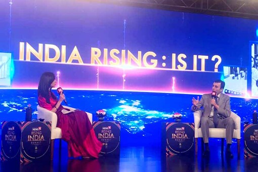 Economist Ruchir Sharma at News18 Rising India Summit in Delhi on March 17, 2018.