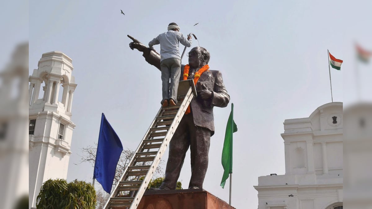 Statute of BR Ambedkar Installed Illegally on Govt Land in UP Removed, 24 Held