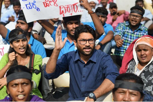 File photo of Dalit leader and Gujarat MLA Jignesh Mevani. (Photo: PTI)