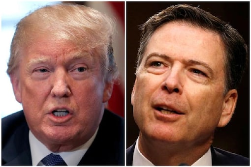 A combination of file photos show US President Donald Trump and former FBI Director James Comey in Washington. (Image: Reuters)