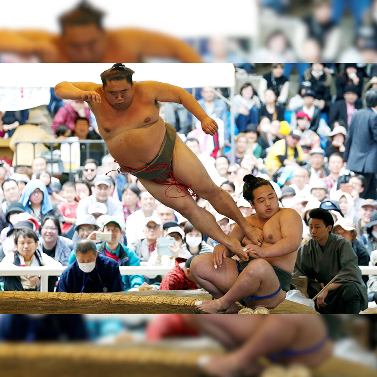 Hair Goes Nothing Japanese Sumo Wrestlers Forced To Shave Off Their Lucky Beards