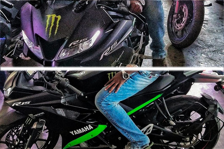 Yamaha r15 v3 online monster energy