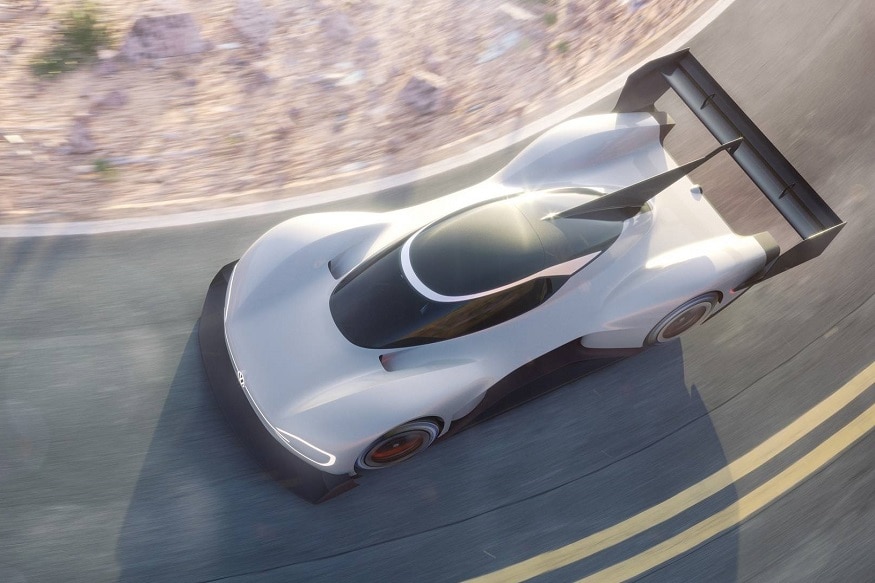 Volkswagen I.D. R Pikes Peak fully electric race car. (Image: Volkswagon)