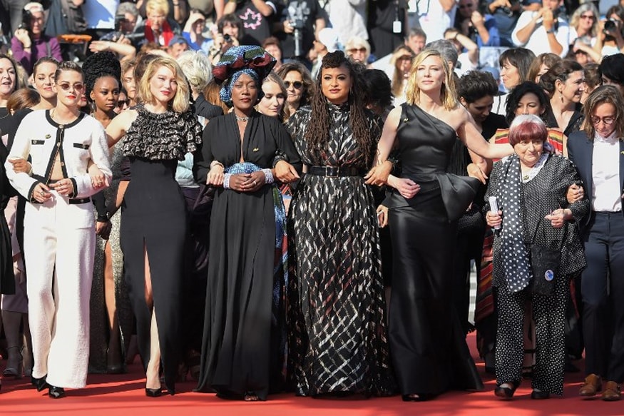 Salma Hayek, Cate Blanchett, Other Hollywood Stalwarts Demand 'Equality and Safety' On Cannes Red Carpet
