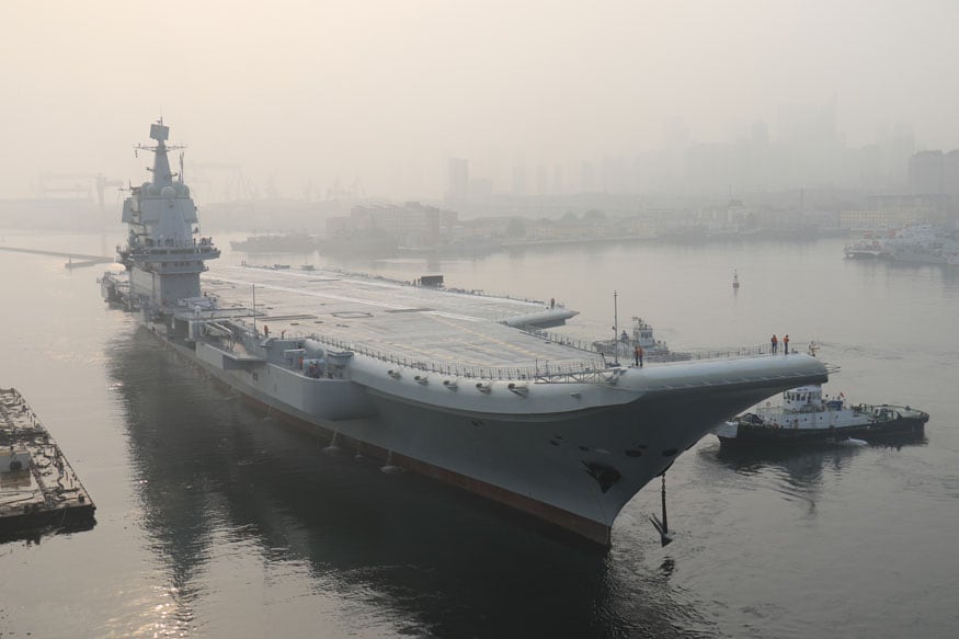 China Confirms First Domestically Built Aircraft Carrier Sailed Through Taiwan Strait