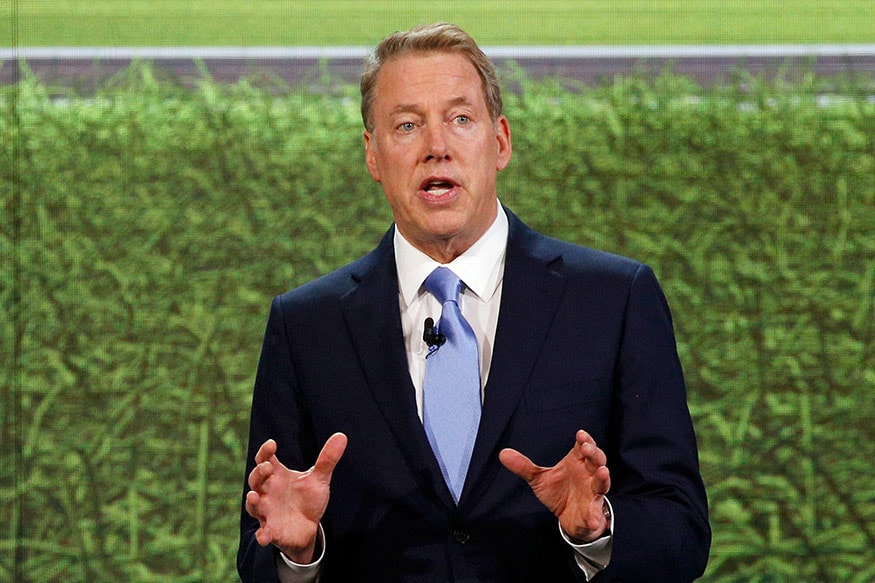 Bill-Ford,-executive-chairman-of-the-Ford-Motor-Company-speaks-at-the-Ford-press-preview-at-the-North-American-International-Auto-Show-in-Detroit,-Michigan,-U.S.,-January-14,-2018.