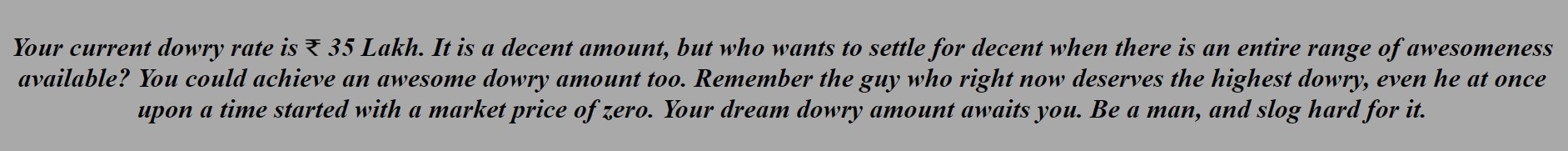 Dowry-Result