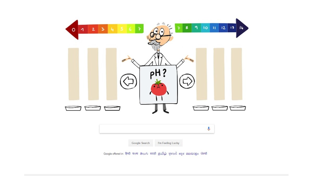 Google Doodle games: Test your pH scale knowledge with this interactive  Doodle about S.P.L Sørensen
